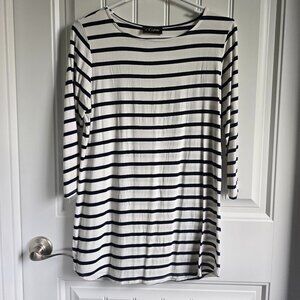Colette 3/4 sleeve striped blouse